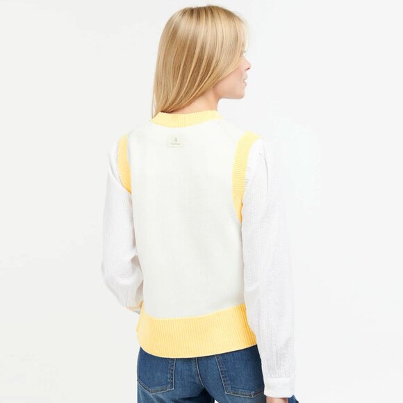 NEW Anthropology Barbour Knit Vest, Jumper Sweater, Sz US 8 - Picture 4 of 15